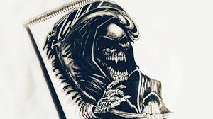 Tribal sun tattoo drawings were used by the aztecs for their rituals. How To Draw Grim Reaper Evil Tattoo Design Body Tattoo 2018 Update Youtube