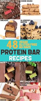 48 Easy No Bake Protein Bar Recipes In Diy Protein Bars Cookbook Protein Bar Recipes No Bake Protein Bars Gluten Free Protein Bars Recipe