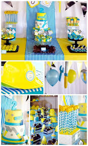 Baby Boy 2nd Birthday Decoration Ideas For Boy Tool Theme Birthday Euen S 2nd Birthday Party Catch My Party Construction Birthday Parties 2nd Birthday Parties Birthday Decorations Kids