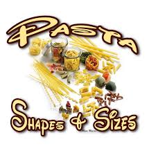 pasta names and shapes