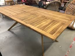 Table basse de jardin contemporaine rectangle en bois de teck brut massif 100x50cm summer 185,00 € Table De Jardin Les Aubaines Meubles De Roubaix Facebook