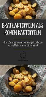 Bratkartoffeln Aus Rohen Kartoffeln Rezept Bratkartoffeln Rezepte Bratkartoffel