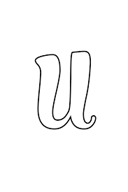 Various entities may need to verify your employee's job status for a plethora of reasons, including a. Printable Cursive Bubble Letter U Freebie Finding Mom