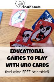 Games To Play With Uno Cards Explore More Clean Less Uno Cards Educational Games For Kids Card Games For Kids