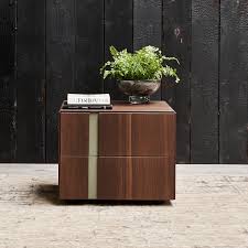 Available with one, two or three drawers. Muse Italian Bedside Cabinet Dark Oak