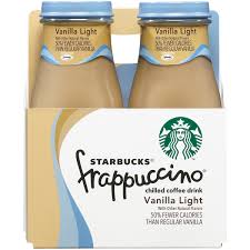 At starbucks, a tall (12 oz.) blended frappuccino will run. Starbucks Frappuccino Vanilla Light Coffee Drink 9 5 Fl Oz 4 Count Walmart Com Walmart Com