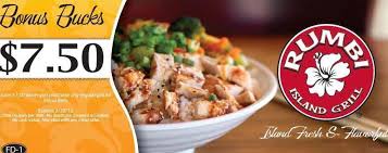 Rumbi Island Grill Free Meal With Food Bank Donation Coupons 4 Utah