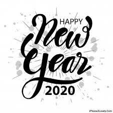 Happy New Year 2020 Black N White Wallpaper Image Lettering Drawing Quotes Happy New Year Images