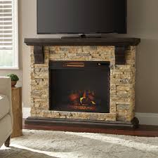 Home Decorators Collection Highland 50 In Faux Stone Mantel Electric Fireplace In Tan 103041 The Home Depot