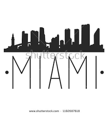 Miami Florida Skyline Silhouette City Design Vector Famous Monuments Skyline Tattoo City Design Miami Skyline