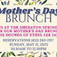 Springfield Sheraton, Mother’s Day Brunch