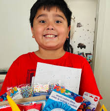 Monroe boy makes birthday kits for his 9th birthday