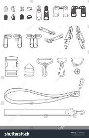 Zipper Accessory Flat Sketches Template Fashion Design Sketchbook Fashion Design Sketches Fashion Design Drawings