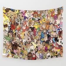This free collage maker will help you bring. Cartoon Collage Wall Tapestry By Myles Hunt Society6