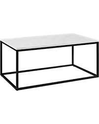 Colors for smart round marble top coffee table. New Sales Are Here 30 Off Urban Open Box Frame Coffee Table With Faux Marble And Metal White Saracina Home