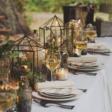 35 Dreamy Woodland Wedding Table Decor Ideas Terrarium Wedding Table Settings Woodland Wedding