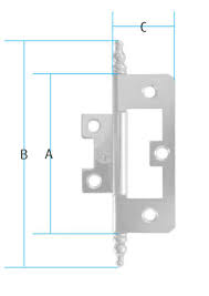 Flush mounting will create an even look between the cabinets and their doors, and will reduce the amount of exposed hinge hardware. Flush Hinge With Finial 51mm X 24mm Eb Flush Hinges Unico Components