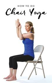 De Stress Instantly With This Easy Chair Yoga Flow Chair Yoga Yoga Poses For Men Chair Pose Yoga