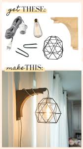 These corbel pairs provide the perfect decorative wall accent to flank mirrors, photos, paintings, wall décor or room entry ways. How To Make A Modern Industrial Corbel Sconce Light Never Skip Brunch By Cara Newhart