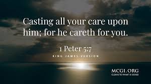 ▣ partaker also of the glory that is to be revealed this is not only a future reference to the second coming (cf. Members Church Of God International On Twitter Casting All Your Care Upon Him For He Careth For You 1 Peter 5 7 Kjv