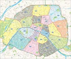 Carte Plan Des Arrondissements De Paris Carte Et Plan Paris Arrondissement Carte Paris