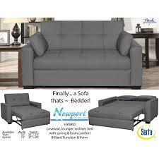 Size up your bed to you get the perfect fit for your best night's sleep. The Serta Newport Convertible Sleeper Sofa Is A Sleep Solution