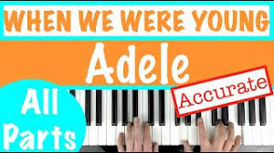 C em f g let me photograph you in this light, in case it is the last time. How To Play When We Were Young Adele Piano Chords Tutorial Youtube
