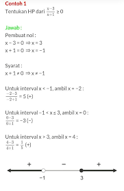Persamaan linear adalah persamaan yang pangkat variabelnya adalah satu. Contoh Soal Pertidaksamaan Rasional