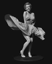 Marilyn Monroe Bibe Dongo Production Zbrush Digital Sculpting Poses