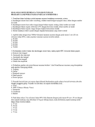 Maybe you would like to learn more about one of these? Soal Budidaya Tanaman Kelas X