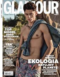poland s next top model winner dawid woskanian hits the beach for glamour next top model male magazine top model