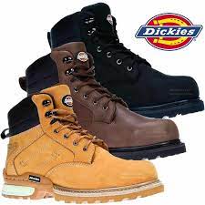 DICKIES Safety Work Boots BlackBrown STEEL TOE Nubuck Leather CANTON MEN  UK 6 | eBay