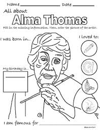 As thomas travels, watch him see new places and meet new people. Alma Thomas Coloring Page Drawing Prompt Perfect For International Dot Day
