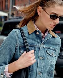 Shop Sporty & Rich Sporty Denim Jacket Jakke Denim