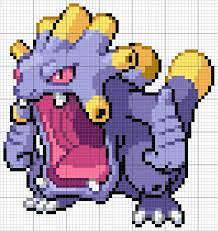 Exploud Pixel Art Pattern Pokemon Cross Stitch Pixel Art