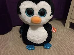 Ty beanie boo glamour leopard waddles penguin xl 45cm clean great condition used. Beanie Boo S Collection Waddles The Penguin Youtube