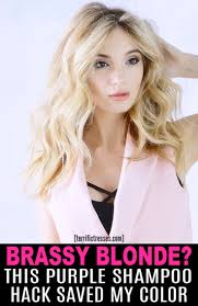 According to redken artist adina doss when i lift a client's hair (colorist speak for lightening), there is an undertone that comes up, which i like to call 'raw blonde.' to get my clients to a richer, more quality blonde, i add a color treatment called a toner, specifically redken's. Insane Idea How To Use Purple Shampoo On Dry Hair