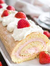 Press alt + / to open this menu. Strawberry Swiss Roll Cake Recipe Plated Cravings