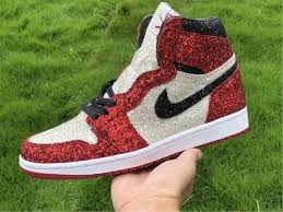Custom Air Jordan 1 North Pole Bred By The Shoe Surgeon