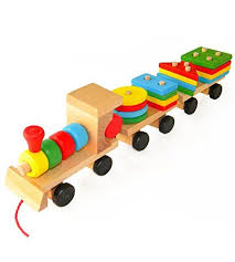 Wooden Toys Stacking Train Blocks Pull Toy Promotes Baby Development Educational Toys For Toddlers Kids Wooden Toys Educational Toys For Toddlers Wooden Toys