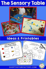 Do You Need Fun Ideas For The Sensory Sand And Water Table In Your Preschool Or Kindergarten Clas Kindergarten Sensory Task Card Activities Sensory Activities