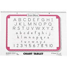 Zaner Bloser Chart Tablet 24 X 16 Inches 2 Inch Ruling 30 Sheets