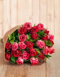 Buy Red Cerise Rose Bouquet Online Rozy
