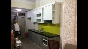 Secure the cabinet in place using the wood screws. How To Assemble A Kitchen Cabinet With Concrete Frame Youtube