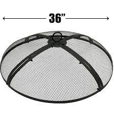 Steel fire pit spark screen with high temperature black powder coat finish. None Fire Screen Protec Easygoproducts Egp Fire 001 Easygo 21 Inch Round Pit Cover 21 Outdoor Heating Patio Lawn Garden Guardebem Com