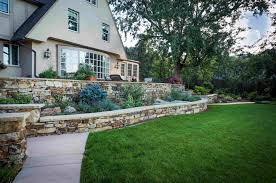 Make sure to lay the stones so that they angle in slightly toward the back of the wall. Hand Stack Retaining Walls Colorado Quarry Denver