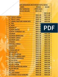 Join facebook to connect with teh o ais laici and others you may know. Menu Air Minuman