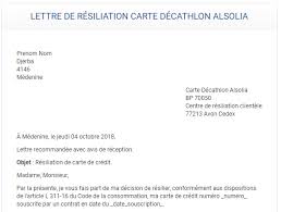 Fait le date à ville. Resilier Gratuitement Une Carte Alsolia Decathlon Supprimer Net