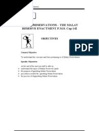 Reserved law • government land (in the federal territory of kuala lumpur as a federal land) • forest land • public reserve land • property malay. Unit 6 Malay Reservations The Malay Reserve Enactment F M S Cap 142 Malaysia Government Information