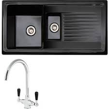 Reginox tekno 480 large 1 bowl anthracite granite composite sink & waste kit and reginox thames mono kitchen sink mixer. Black Ceramic Kitchen Sinks Kitchens Toolstation Com